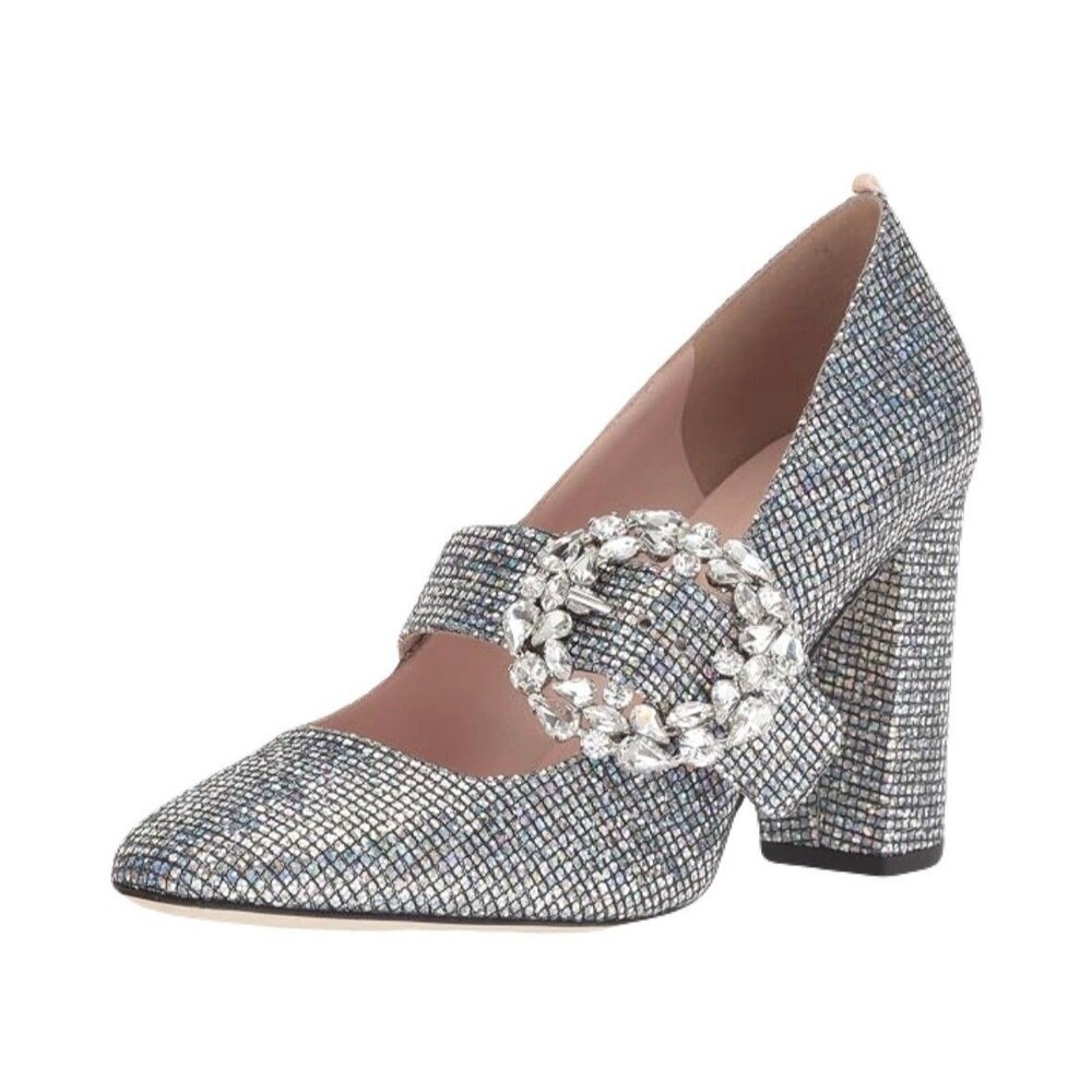 SJP Womens Size 39.5 / 9 Celine Embellished Sparkle Mary Jane High Heel Pumps